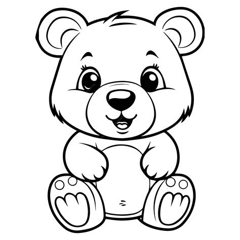 Bear Tiktok Coloring Pages