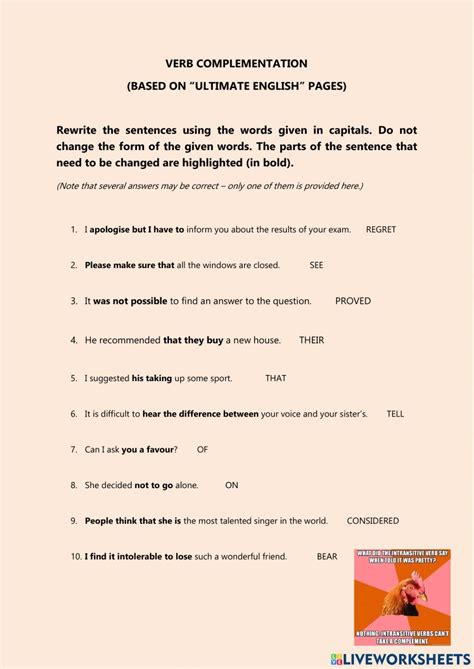 Image result for Complementation Example