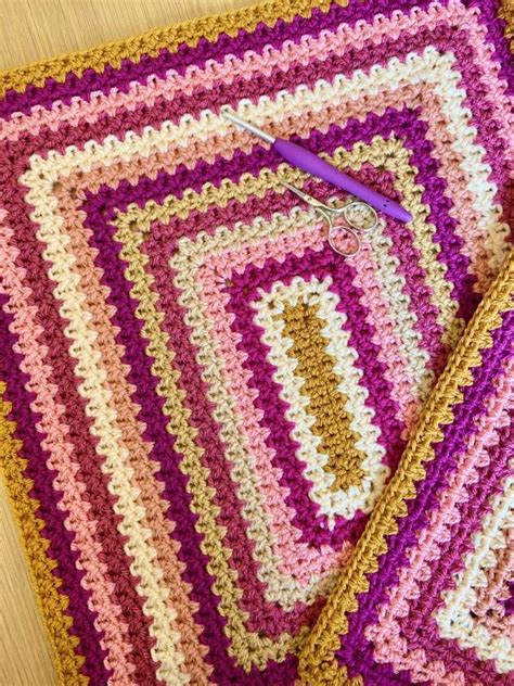 Rectangular Crochet Blanket Pattern 的图像结果