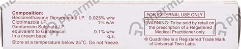 Quadriline Tube Of 15gm Cream: Uses, Side Effects, Price & Dosage ...