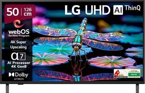 LG AI TV UA8200 126 cm (50 inch) Ultra HD (4K) LED Smart WebOS TV 2025 ...