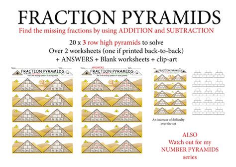Image result for Math Pyramids Fractions