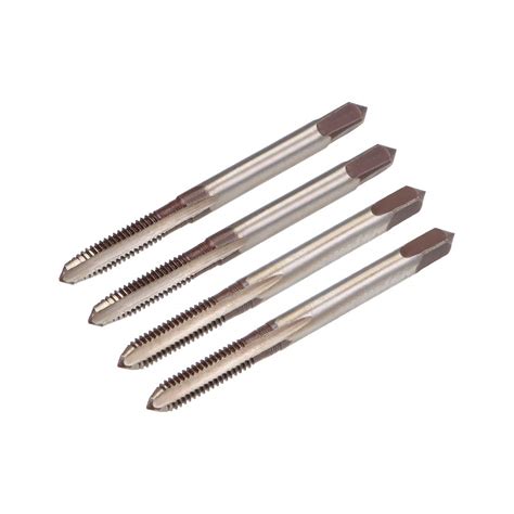 uxcell Metric Hand Tap M4 Thread 0.7 Pitch 3 Straight Flutes H2 Alloy ...