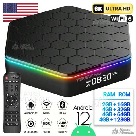 Upgraded 2024 T95Z Plus Smart Android 12 TV Box Quad Core 6K 4K HD ...