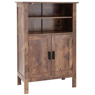 usikey Retro Wooden Bookcase with Double Door, India | Ubuy