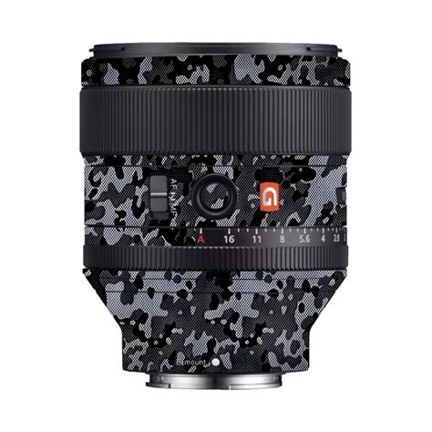 Stealth Grey Camo Sony 85mm 1.4 Camera Lens Skin