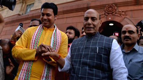 Tripura: Former CM Biplab Deb promoted as Rajya Sabha MP for his ...