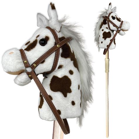 Amazon.com: Nature Bound Stick Horse | Plush Handcrafted Hobby Horse | Stick Pony Provides Fun ...