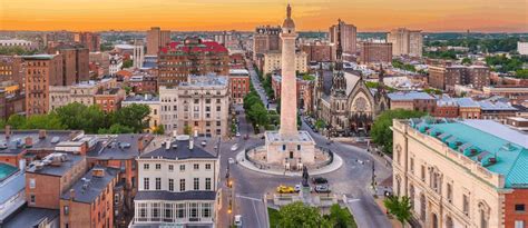 Mount Vernon Place: A Monumental City Tour, Washington Monument (South ...
