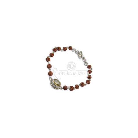 Buy Online Natural Citrine with 5 Mukhi Java Rudraksha for Sagittarius ...