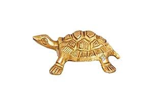 Buy INDIAN ART VILLA Brass Vastu Fengshui Tortoise Statue, Home Decor ...