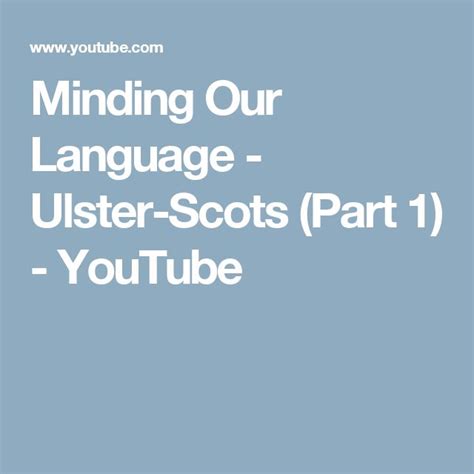 Image result for Ulster-Scots Language
