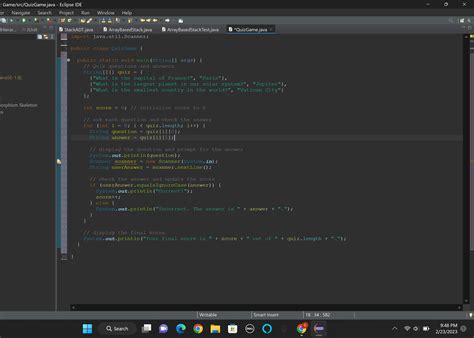 Image result for Example of Java Quiz Module