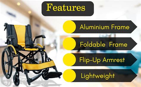 KANISHKA WHEELCHAIR WALA Manual Wheelchair Aluminium Frame | Foldable ...