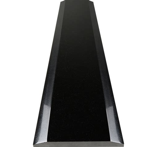 7 x 40 Double Hollywood Saddle Threshold | Absolute Black Polished Granite