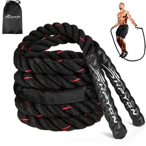 HPYGN Heavy Weighted Jump Rope for Fitness, 2.8lb 3.8lb 5lb Adult ...
