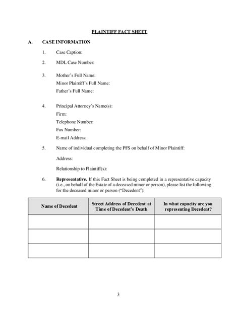 Image result for Blank PFS Form