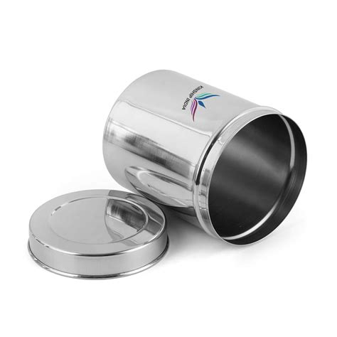Stainless Steel Canister/Dabba - 3300 ml, 3 Pieces