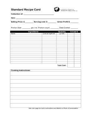 Image result for Recipe Card Program