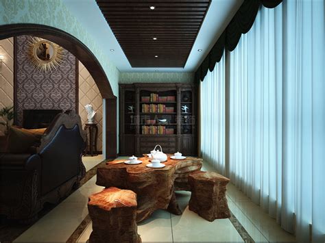 中式风格三居室110平米4.8万-领秀慧谷装修案例-北京房天下家居装修网