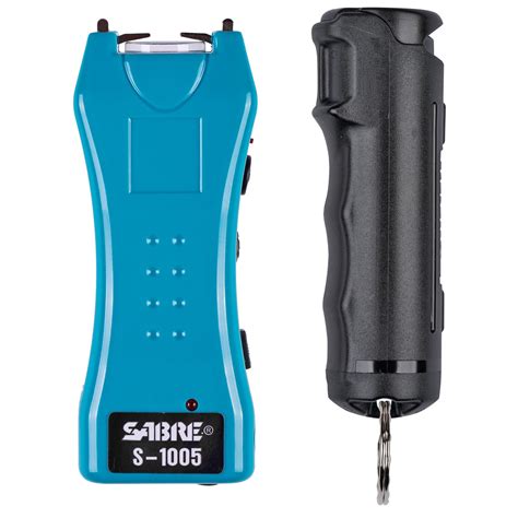 Sabre Stun Gun 1005 Turqouise w/Built-in Flashlight | 4Shooters.com