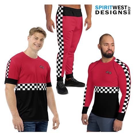 Men's Pit Crew Costume | Race Car Driver Costume Cosplay MMA Rashguard ...