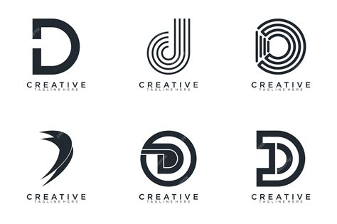 Premium Vector | Collection abstract letter d logo icon set design for business - Abstract Letter D