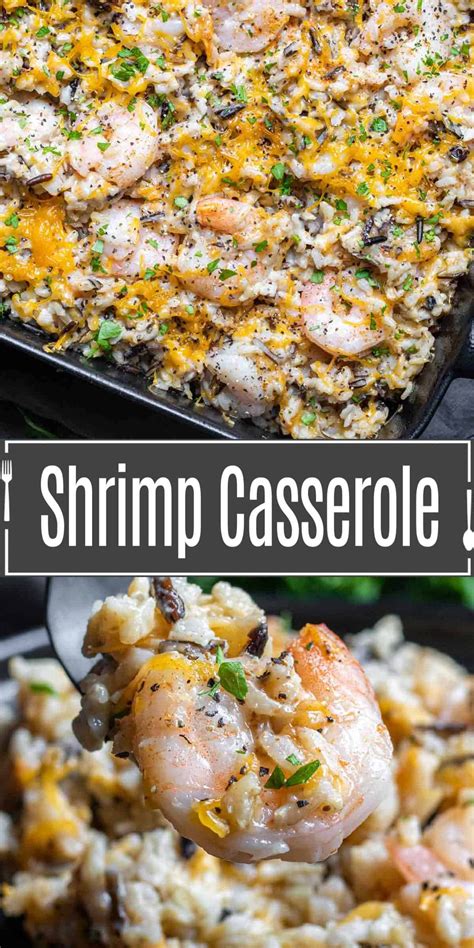 This easy, cheesy, shrimp and wild rice casserole is a delicious ...