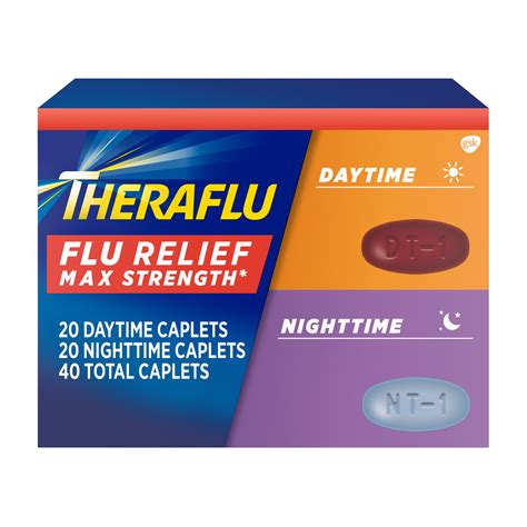 Theraflu Flu Relief Max Strength Daytime and Nighttime Flu Medicine ...