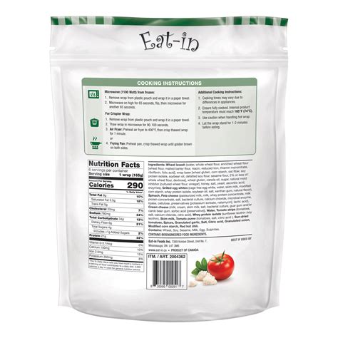 Eat-In Foods Spinach Feta Wrap 6/5.8 oz - $16.49 at Costco