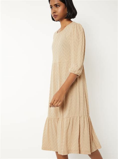 Buy Women Textured Knit A-line Dress Online at just Rs. 1199.0 ...