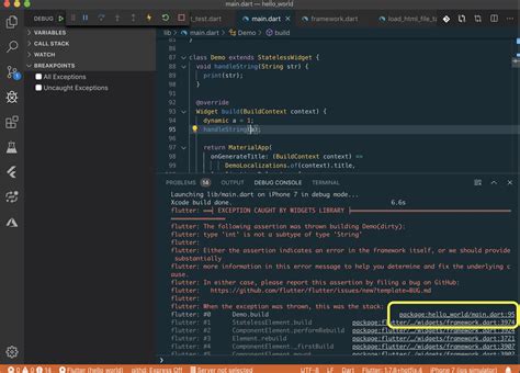 How to Debug in Flutter 的图像结果