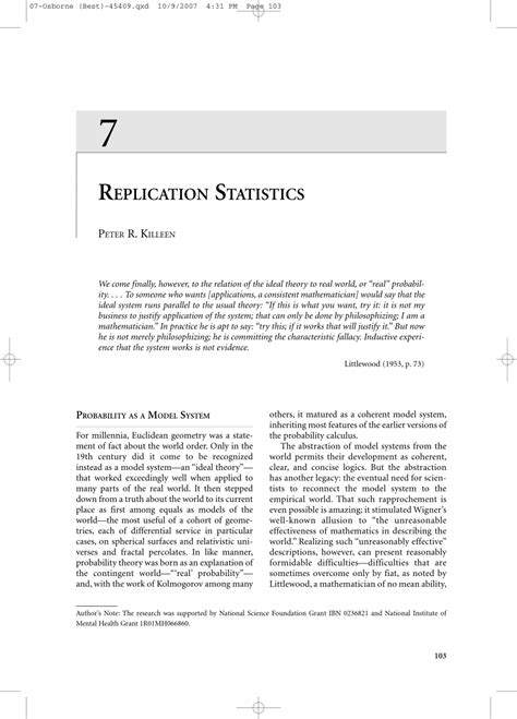 Replication Statistics 的图像结果