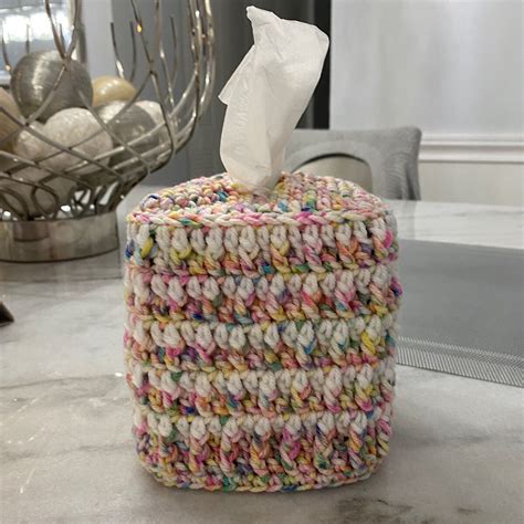 Image result for Crochet Tissue Box Cover Tutorial