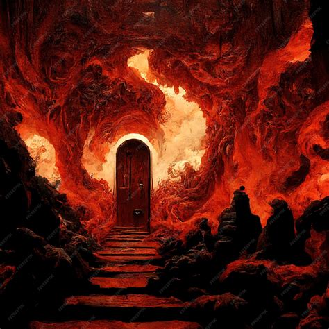 Premium Photo | Hell s door