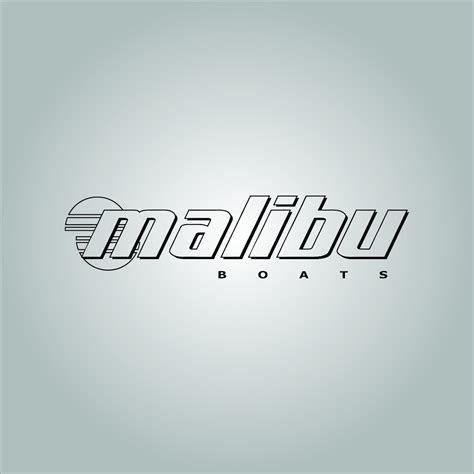 MALIBU Boat Logo Decal. Free Shipping. - Etsy