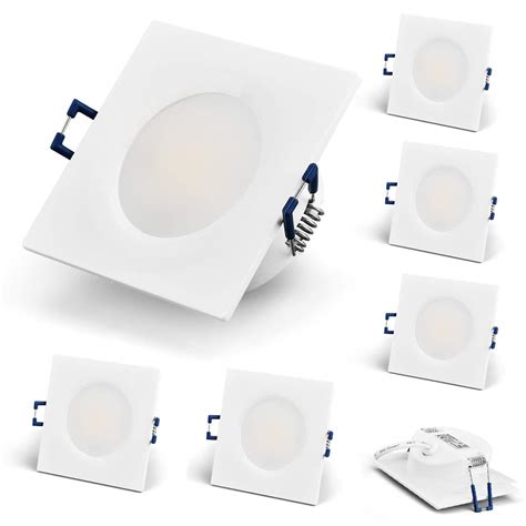 KYOTECH LED Recessed Ceiling Spotlights Ultra Flat 230V 6W Waterproof ...