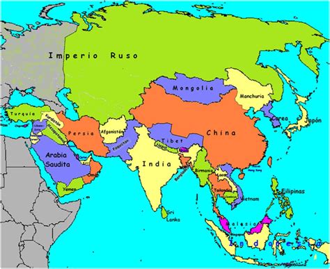 Mapa De Paises Asiaticos Con Nombres - Printable Maps Online