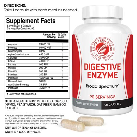 Digestive Enzyme with 100% intestinal pH Coverage - 90 Servings ...