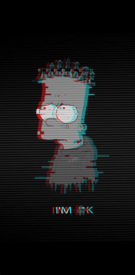 Download free Emo Bart Simpson Glitch Pfp Wallpaper - MrWallpaper.com