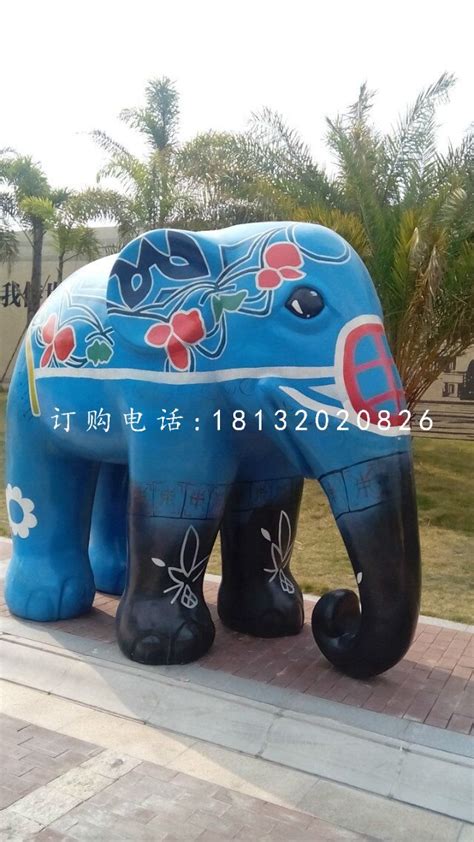 镂空玻璃钢水景大象雕塑-方圳雕塑厂