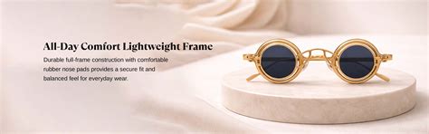Mafia | Golden Round Sunglass – ZAADRAN
