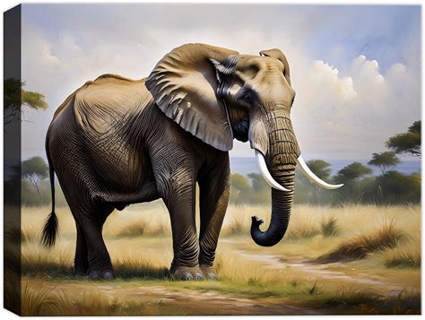Elephant Paintings Wall Art