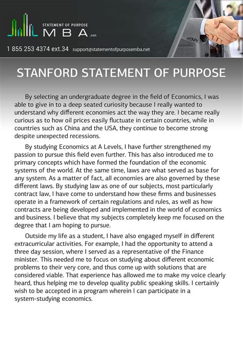 Stanford Statement of Purpose Sample by sopmbasamples on DeviantArt