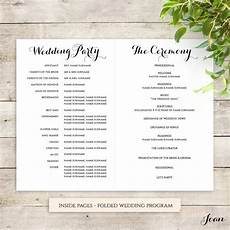 Wedding Ceremony Order by Byron Printable Wedding Order Of Service Template Wedding Ceremony Order