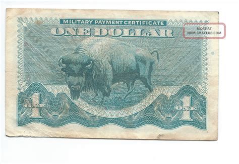 Mpc Military Payment Certificate $1 One Dollar Series 692 37