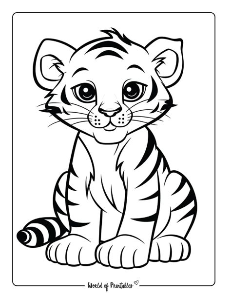 Colouring Pages Of Tiger