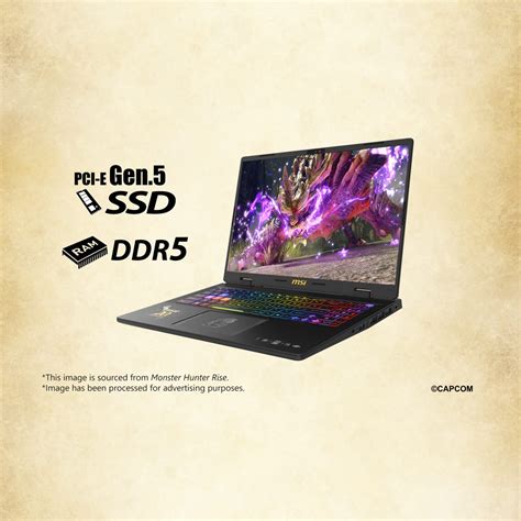 Slideshow: MSI Crosshair 16 HX Monster Hunter Edition