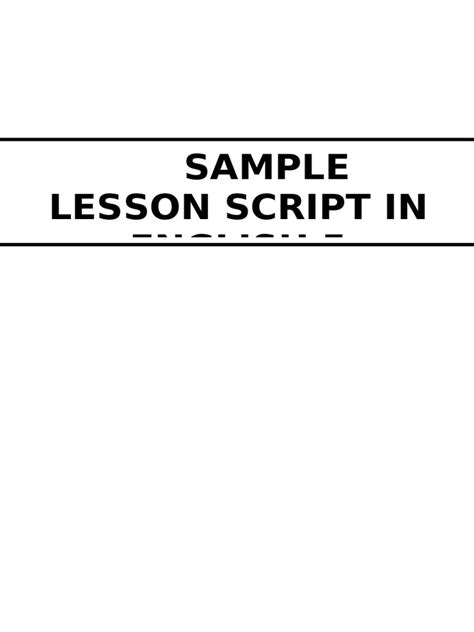 Image result for Script for a Tutorial Example