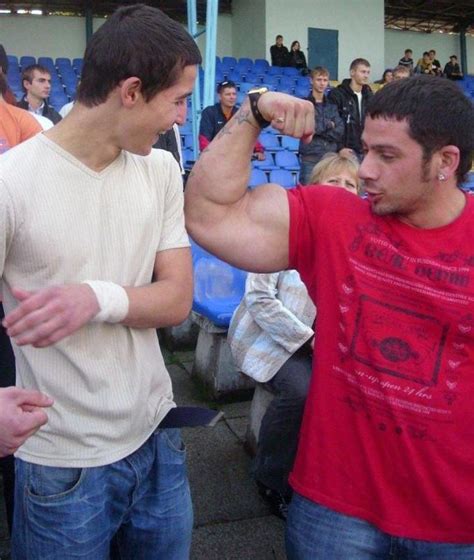 Image result for Size Difference Between Bodybuilder and Normal Man